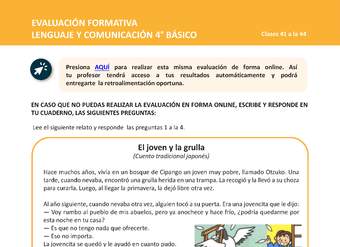 Lenguaje y comunicación 4 básico Evaluación Semana 11 Aprendo en