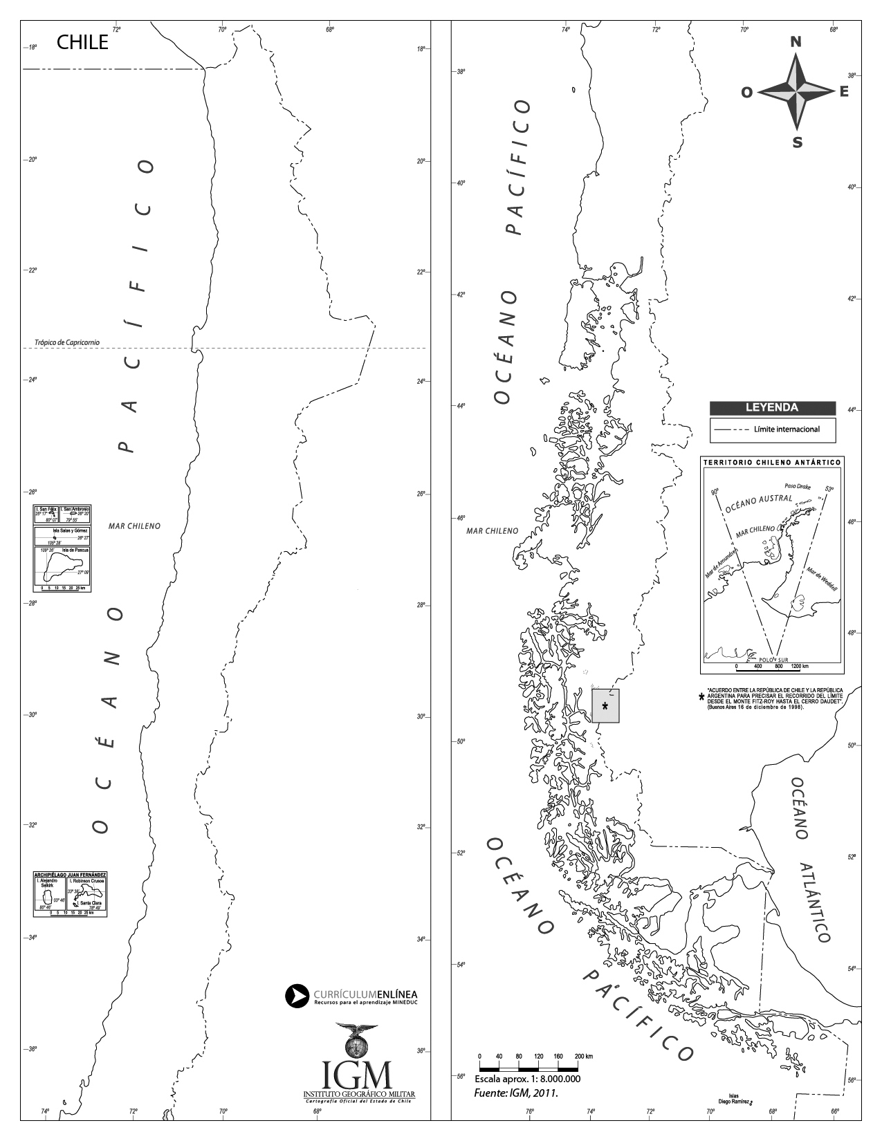 Mapa De La Zona Central Curriculum Nacional Mineduc Chile Pdmrea 1617