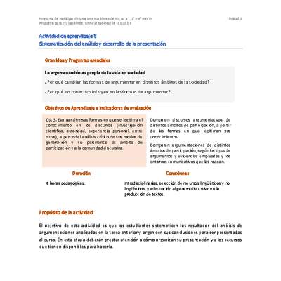Actividad de aprendizaje 8: Sistematización del análisis y desarrollo de la presentación
