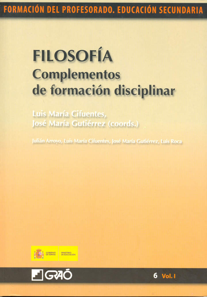 Filosofía. Complementos de formación disciplinar