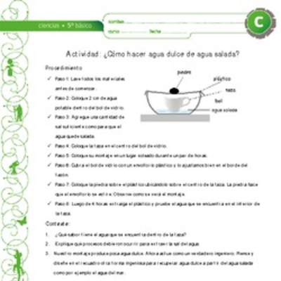 Como hacer agua dulce de agua salada