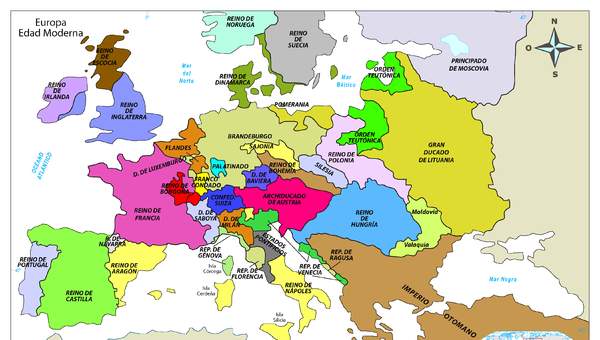 Mapa Europa En La Epoca Moderna Curriculum Nacional Mineduc Chile