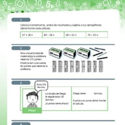 Ejercicios variados con números naturales