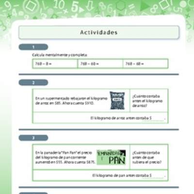 Resolución de problemas que involucra adición y sustracción de números naturales de tres dígitos 4