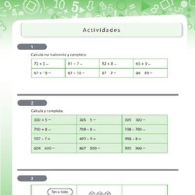 Ejercicios de adición y sustracción de números naturales
