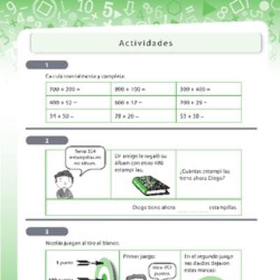 Resolución de problemas que involucra adición de números naturales de tres dígitos 3