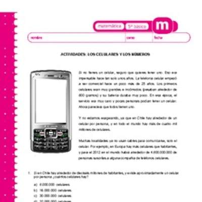 Los celulares y los números