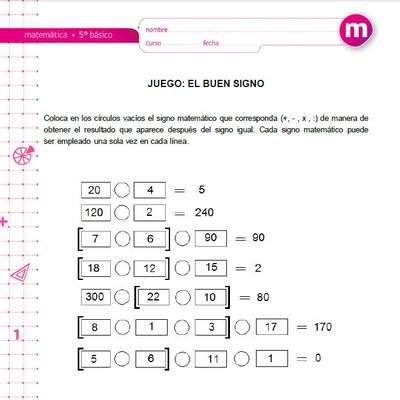 Juego: el buen signo