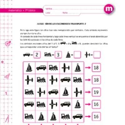 Juego: símbolos escondidos transporte 2