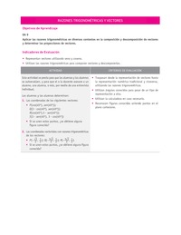 Evaluación Programas - MA2M OA09 - U3 - RAZONES TRIGONOMÉTRICAS Y VECTORES