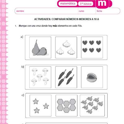 Comparar numeros menores a 10 (I)