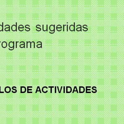 Actividades sugeridas Unidad 2