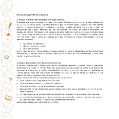 Actividades sugeridas Unidad 1