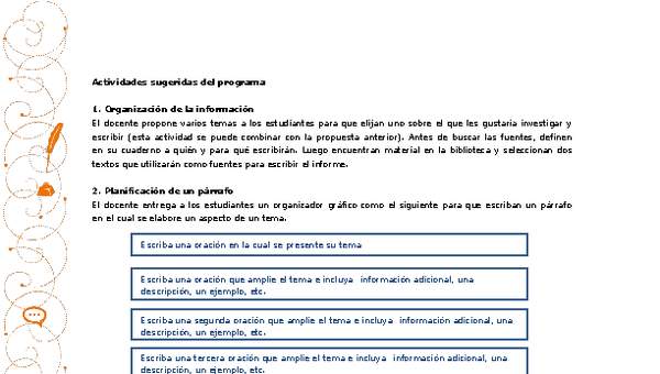 Actividades sugeridas Unidad 1