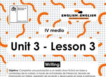 Inglés 4° Medio Unidad 3 - Lesson 3