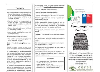 Tríptico abono compost