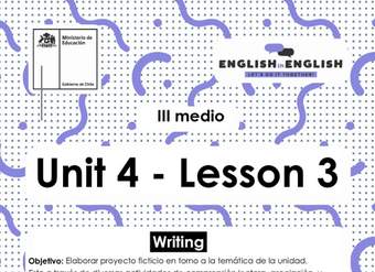 Inglés 3° Medio Unidad 4 - Lesson 3