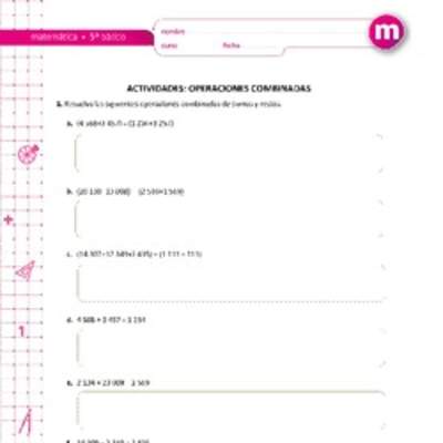 Operaciones combinadas