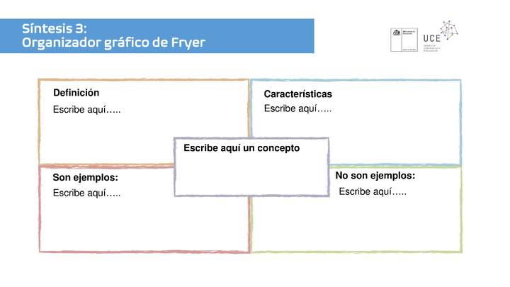 Síntesis 3: Organizador gráfico de Fryer