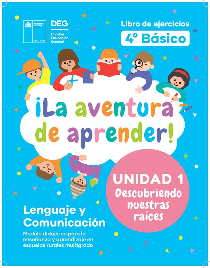 Libro de ejercicios Lenguaje 4° Básico Unidad 1