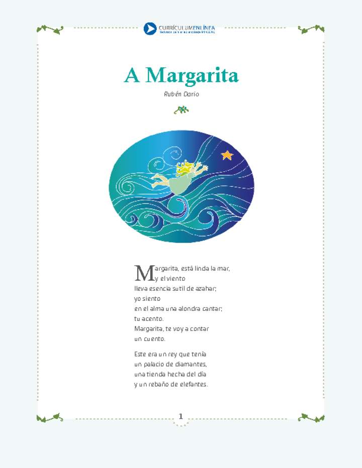 A Margarita Debayle - Curriculum Nacional. MINEDUC. Chile.