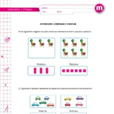 Comparar y ordenar números del 0 al 10