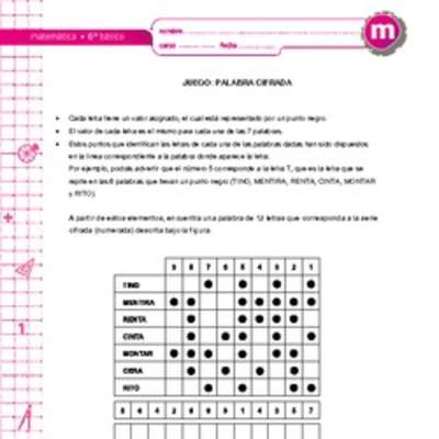 Juego: palabra cifrada