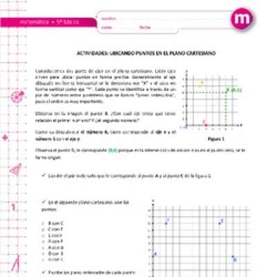 Ubicando puntos en el plano cartesiano