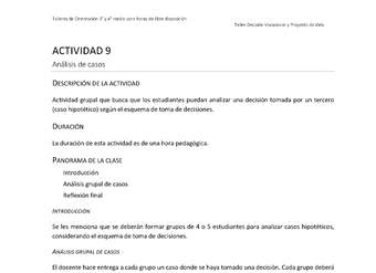 Actividad sugerida - Parte 3 - Actividad 9 - Análisis de casos