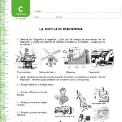 La energía se transforma