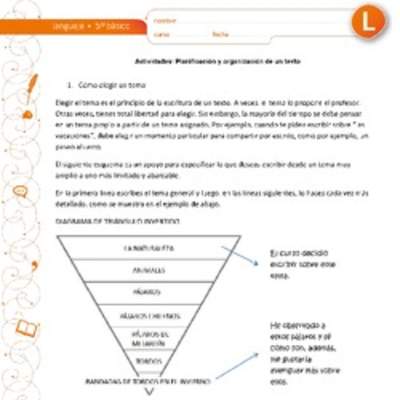 Planificación y organización de un texto