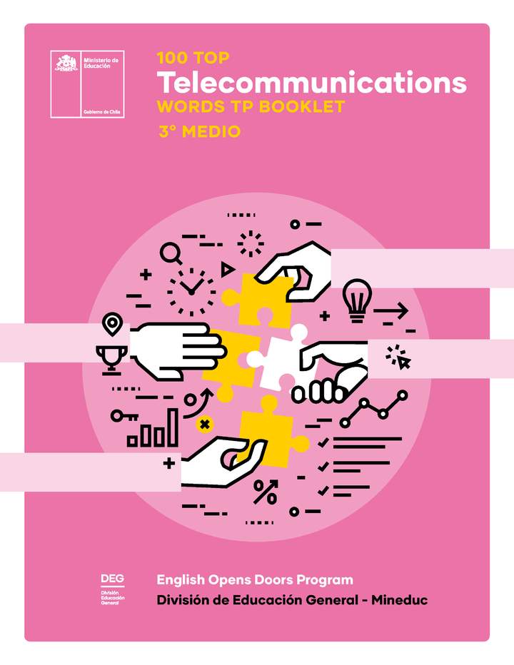 100 Top.Telecommunications. Words TP booklet 3° medio