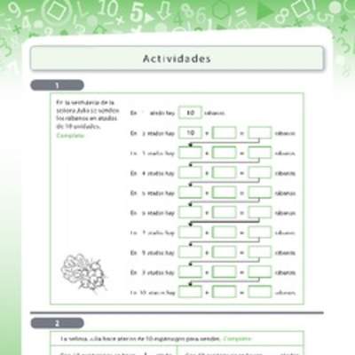 Resolución de problemas de adición y sustracción utilizando decenas