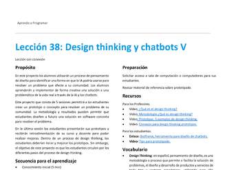 Unidad 2 - Lección 38: Design thinking y chatbots V