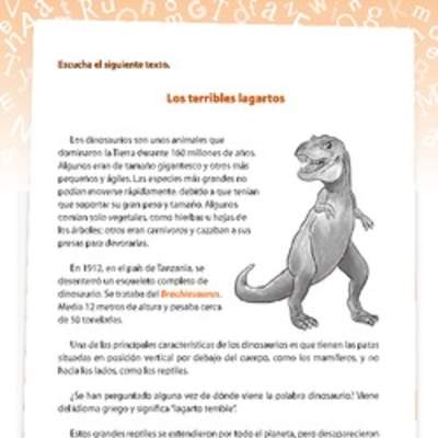 Comprensión dinosaurios