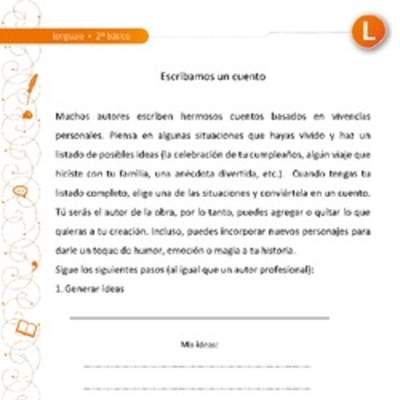 Escribamos un cuento