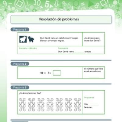 Resolución de problemas de adición y sustracción (I)