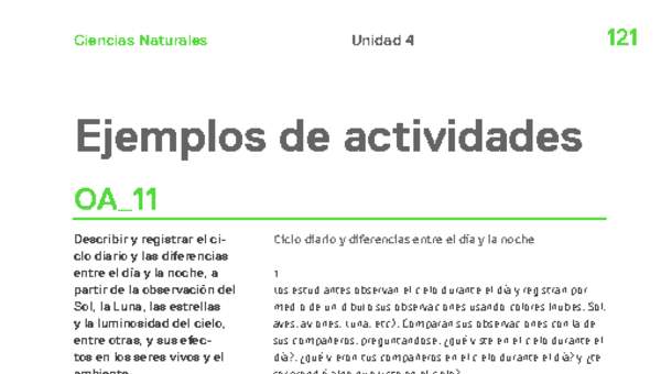 Actividades sugeridas Unidad 4