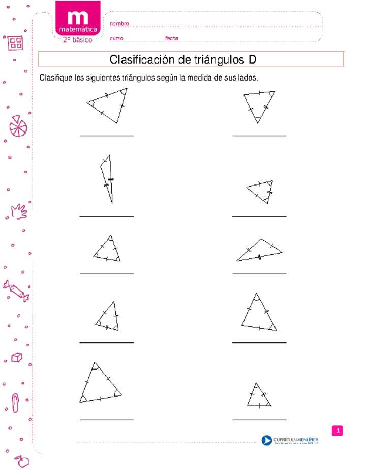 Tabla Clasificacion Triangulos Segun Lados Y Angulos Con Imagenes Images