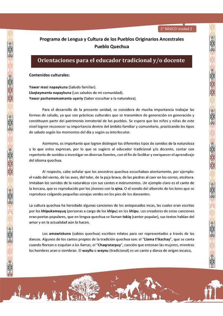 Microsoft Word - QUECHUA-LC01-U02-Orientaciones al docente - INTRODUCCIÓN
