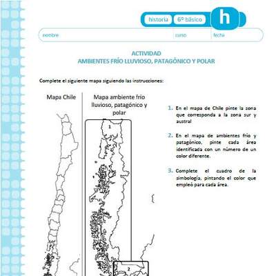 Ambiente frío, lluvioso, patagónico y polar