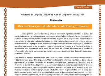 Orientaciones para el educador tradicional y/o docente