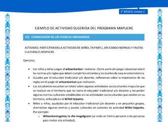 Participan en la actividad de wiñol txipantu, aplicando normas y pautas culturales mapuche