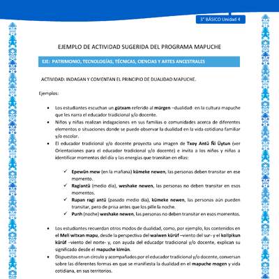 Indagan y comentan el principio de dualidad mapuche