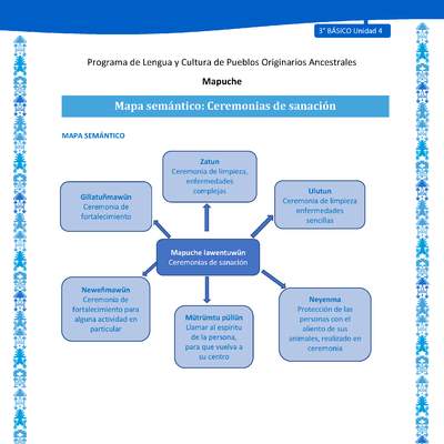 Mapa semántico: Ceremonias de sanación