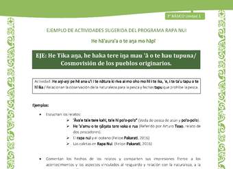 Relacionan la observación de la naturaleza para la pesca y fechas tapu que prohíbe la pesca