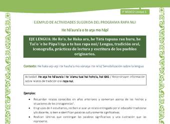 Reconstruyen información sobre relatos de tradición oral rapa nui