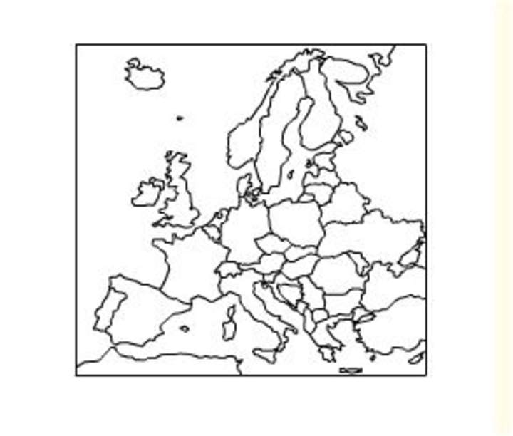 Карта европы для детей