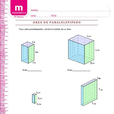 area de un cubo irregular