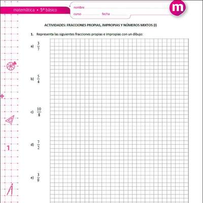 Fracciones propias, impropias y números mixtos (I)